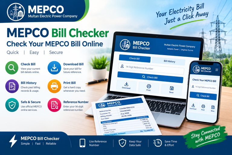 MEPCO Bill Checker